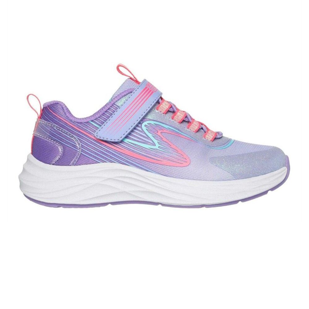 Skechers Childrens/Kids Go Run Flat Sneakers / Lavender/Multicolored